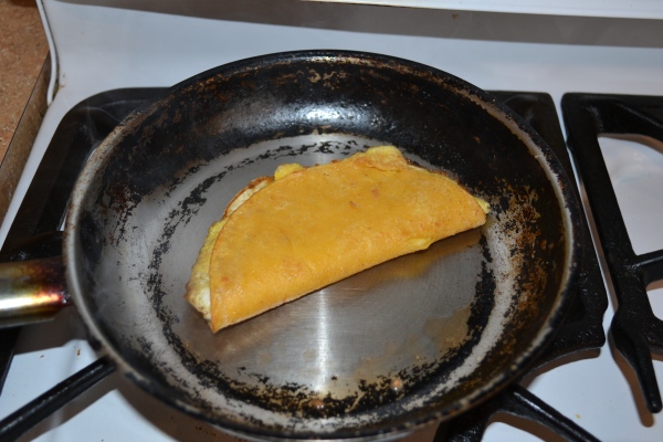 folded egg quesadilla